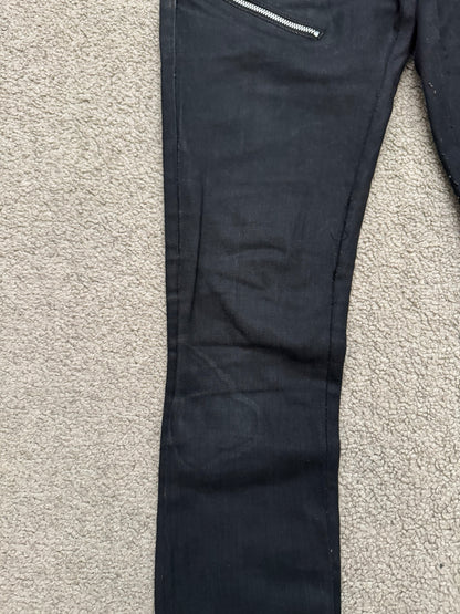 FW15 Saint Laurent by Hedi Slimane 5 Zip Biker D02 Denim Jeans
