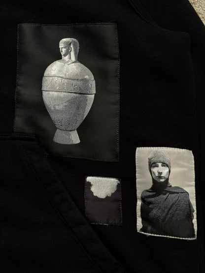 SS15 Rick Owens DRKSHDW Patched Jason Zip Up Hoodie