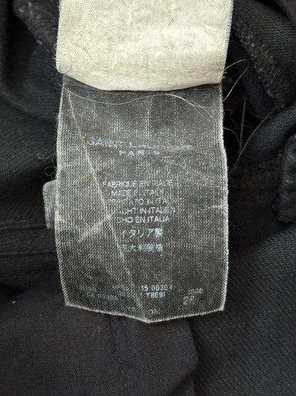 FW15 Saint Laurent by Hedi Slimane 5 Zip Biker D02 Denim Jeans