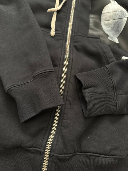 SS15 Rick Owens DRKSHDW Patched Jason Zip Up Hoodie