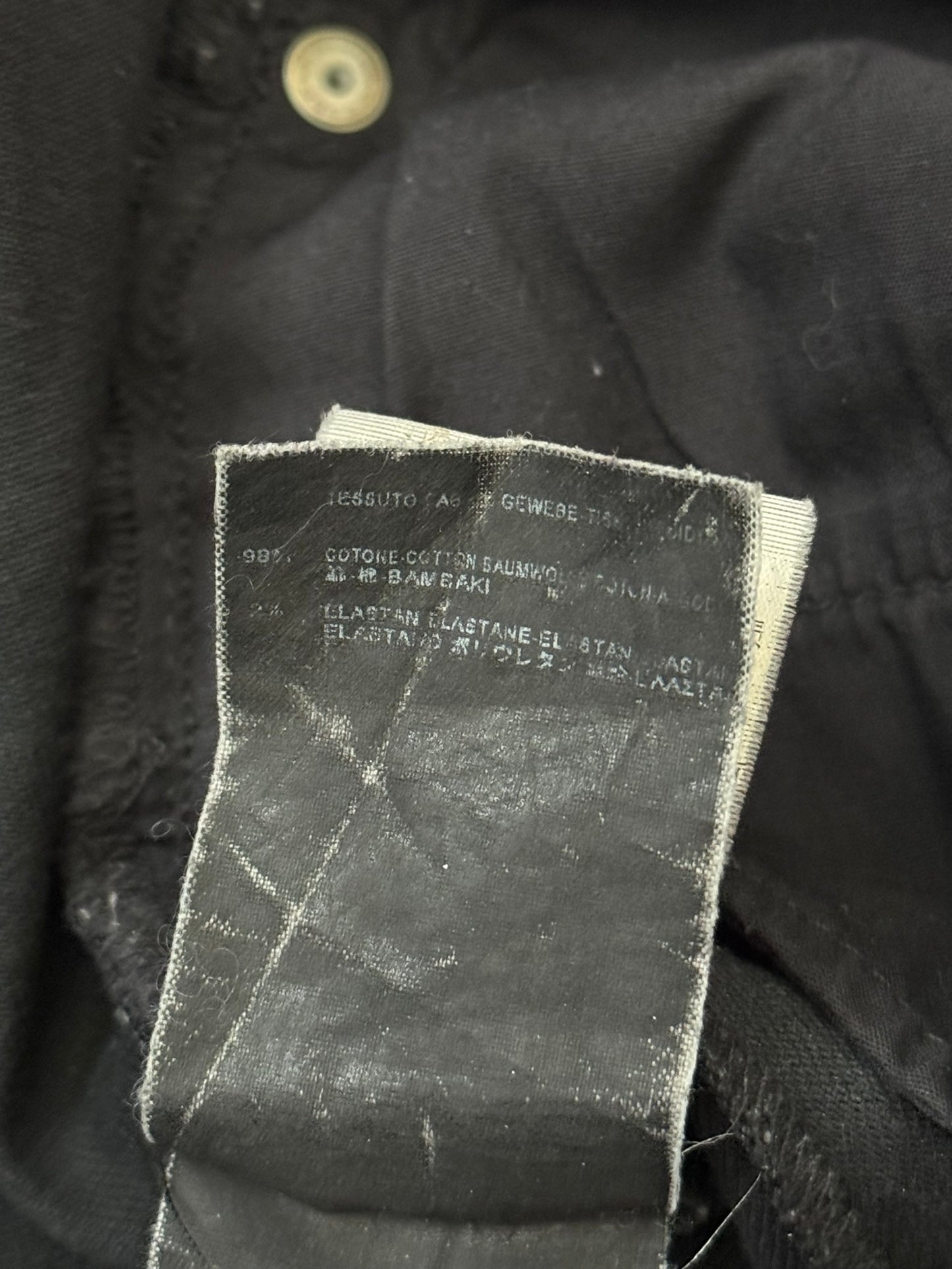 FW15 Saint Laurent by Hedi Slimane 5 Zip Biker D02 Denim Jeans