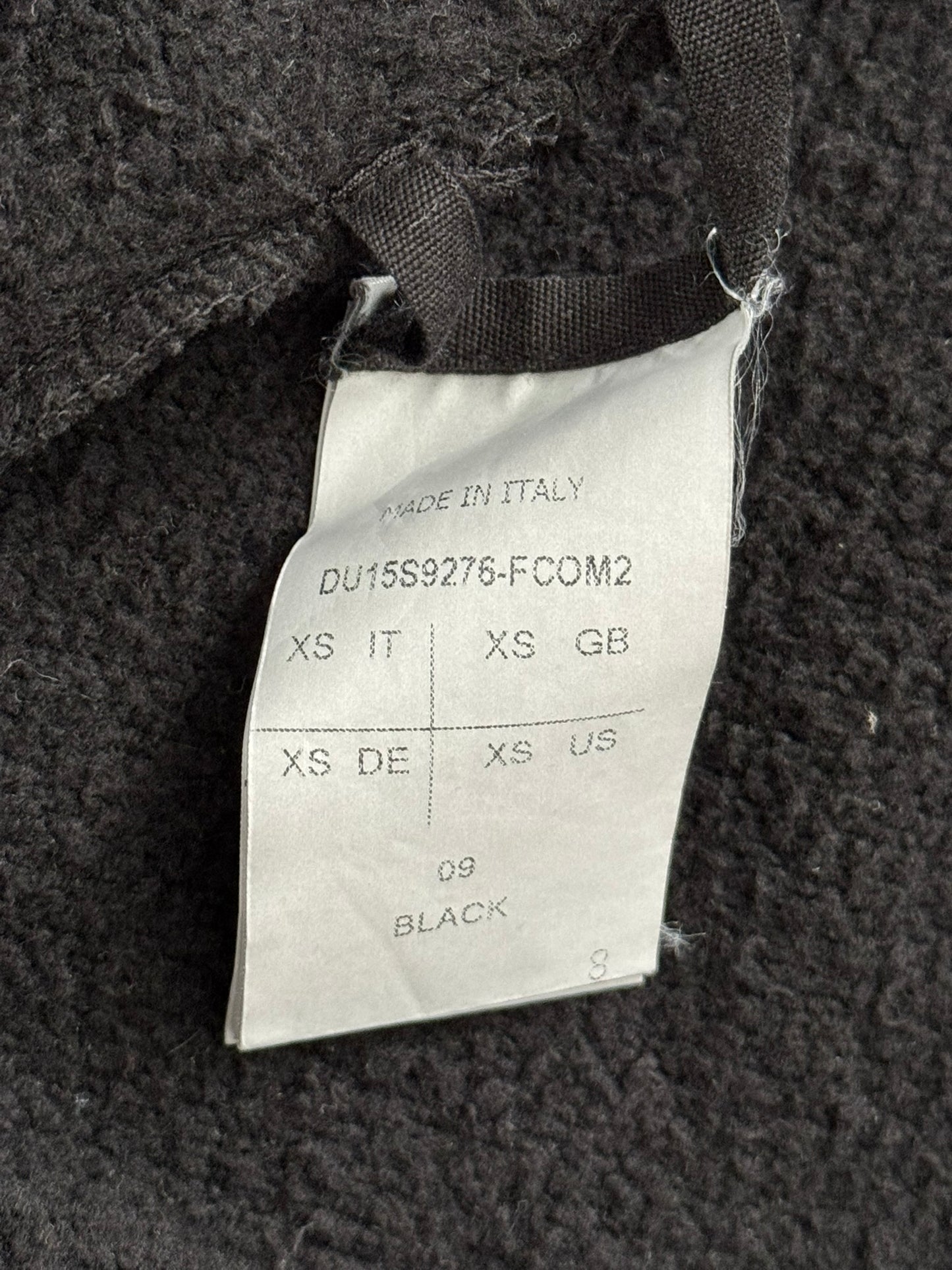 SS15 Rick Owens DRKSHDW Patched Jason Zip Up Hoodie