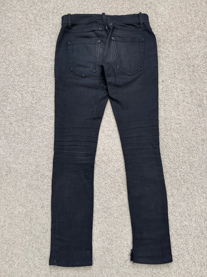 FW15 Saint Laurent by Hedi Slimane 5 Zip Biker D02 Denim Jeans