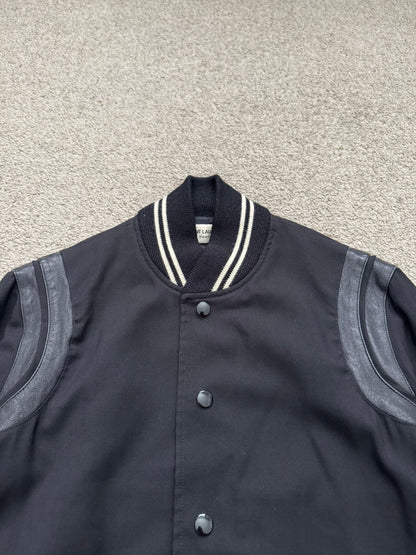 FW14 Saint Laurent by Hedi Slimane Teddy Varsity Bomber Jacket