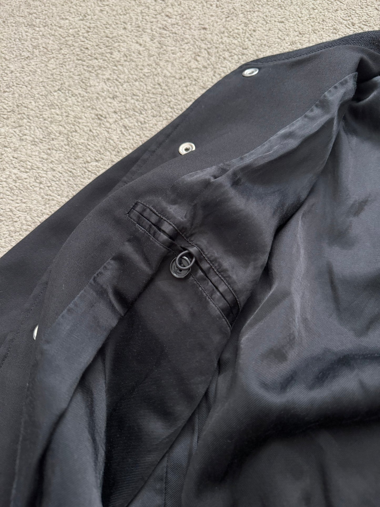 FW14 Saint Laurent by Hedi Slimane Teddy Varsity Bomber Jacket