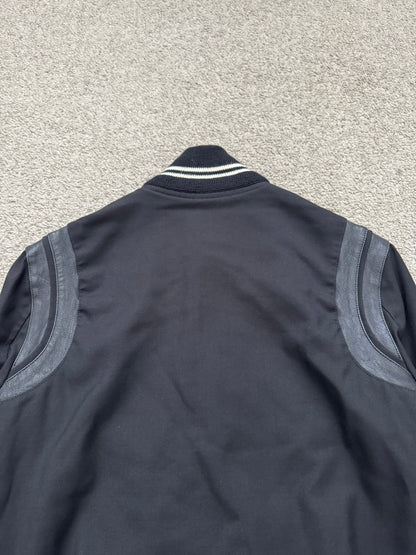 FW14 Saint Laurent by Hedi Slimane Teddy Varsity Bomber Jacket