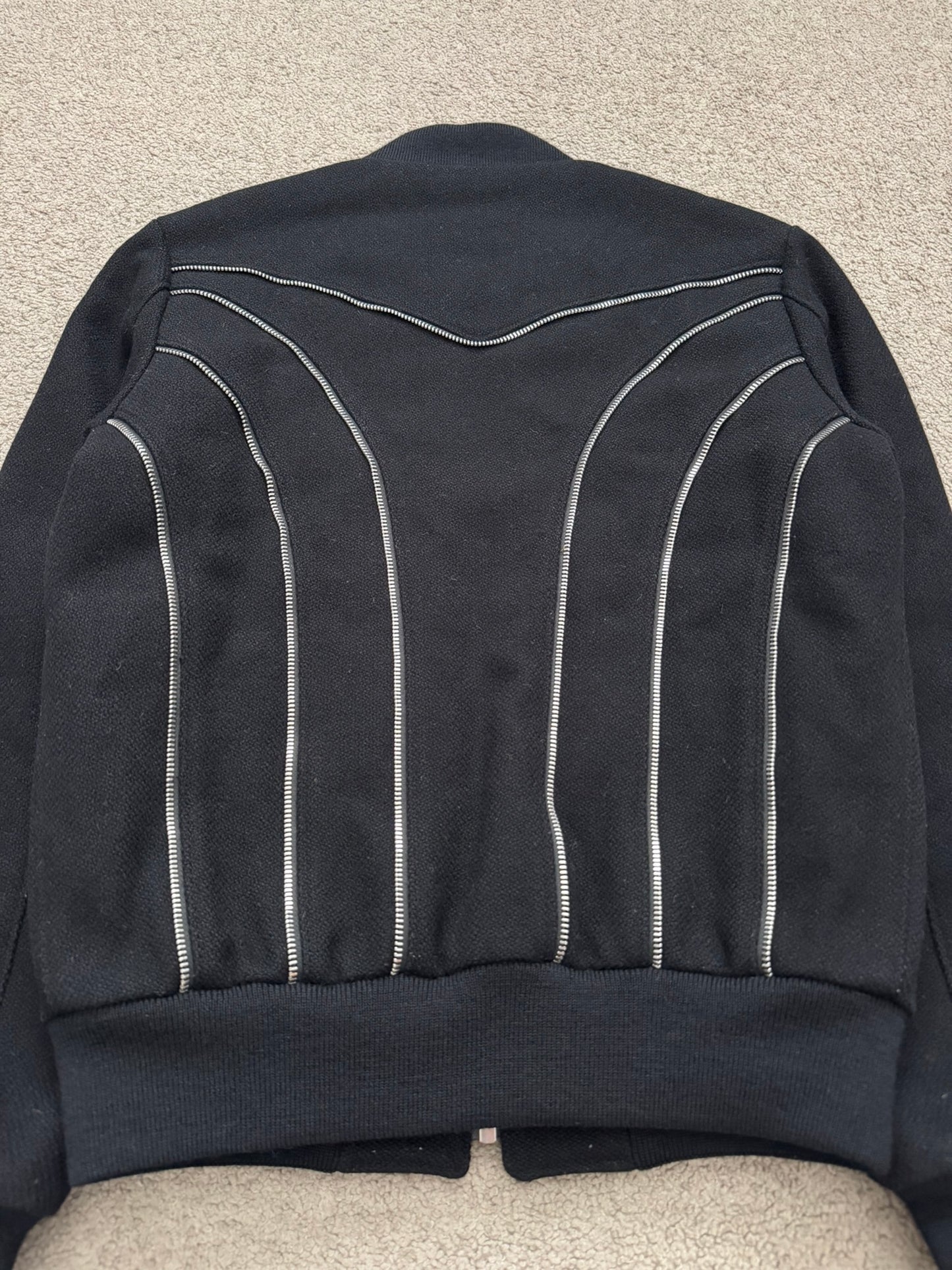 FW15 Saint Laurent by Hedi Slimane Zipper Teddy Varsity Bomber Jacket