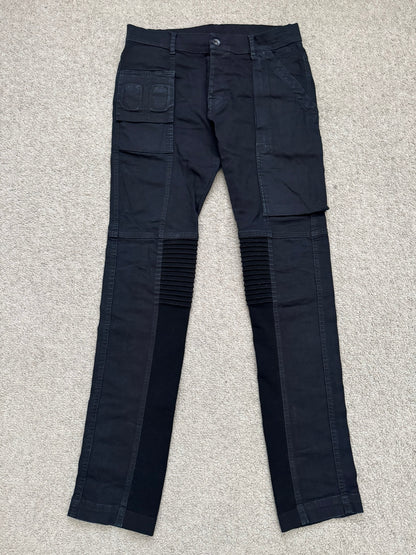 FW14 Rick Owens DRKSHDW Black Memphis Cut Biker Denim Jeans