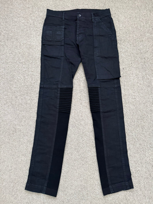 FW14 Rick Owens DRKSHDW Black Memphis Cut Biker Denim Jeans