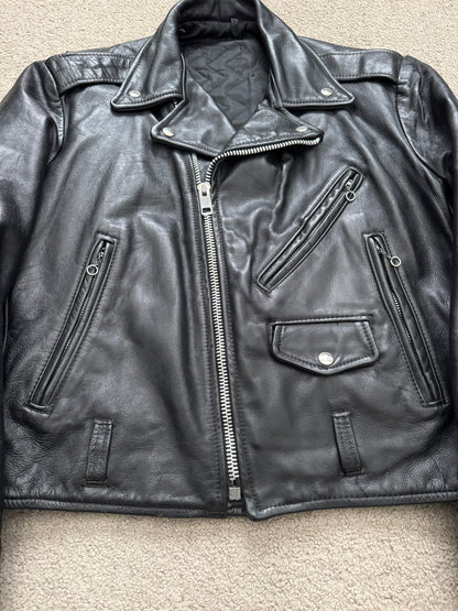 1960s Vintage Lesco Biker Perfecto Leather Jacket