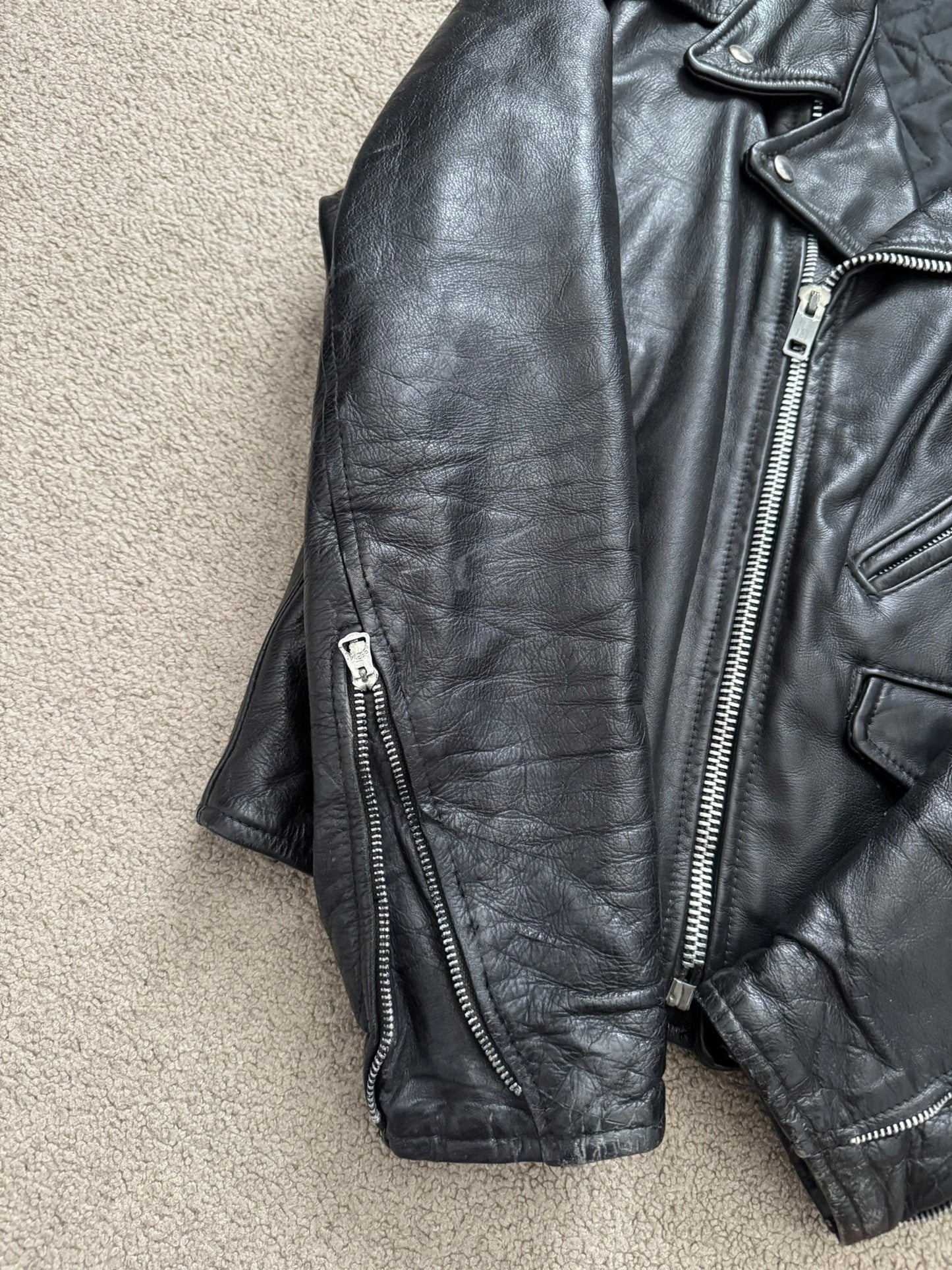 1960s Vintage Lesco Biker Perfecto Leather Jacket