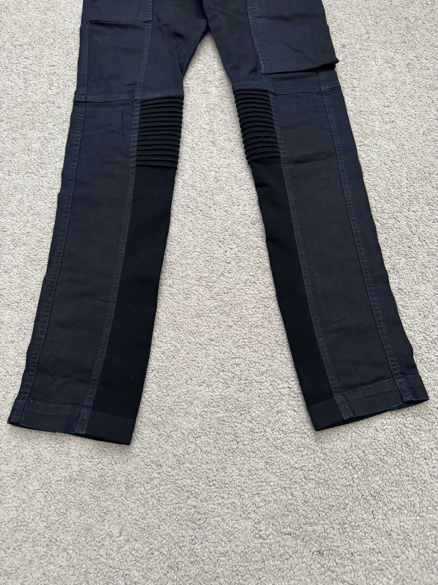 FW14 Rick Owens DRKSHDW Black Memphis Cut Biker Denim Jeans