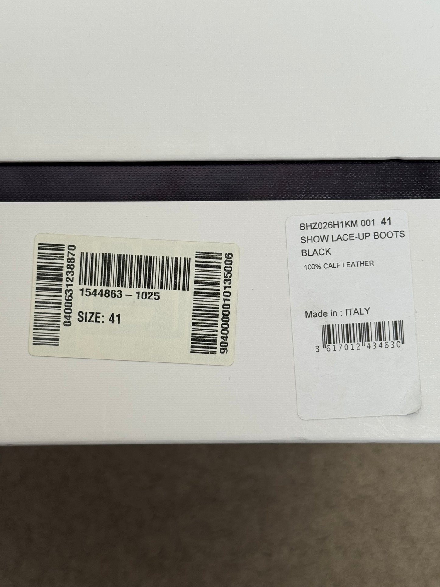 FW23 Givenchy "Timberland" Black Leather Ankle Work Boots