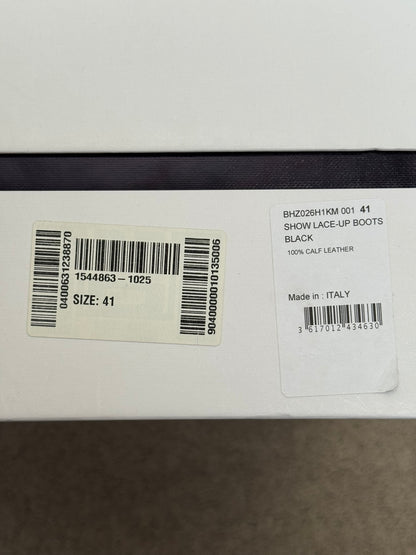 FW23 Givenchy "Timberland" Black Leather Ankle Work Boots