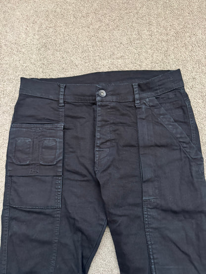 FW14 Rick Owens DRKSHDW Black Memphis Cut Biker Denim Jeans