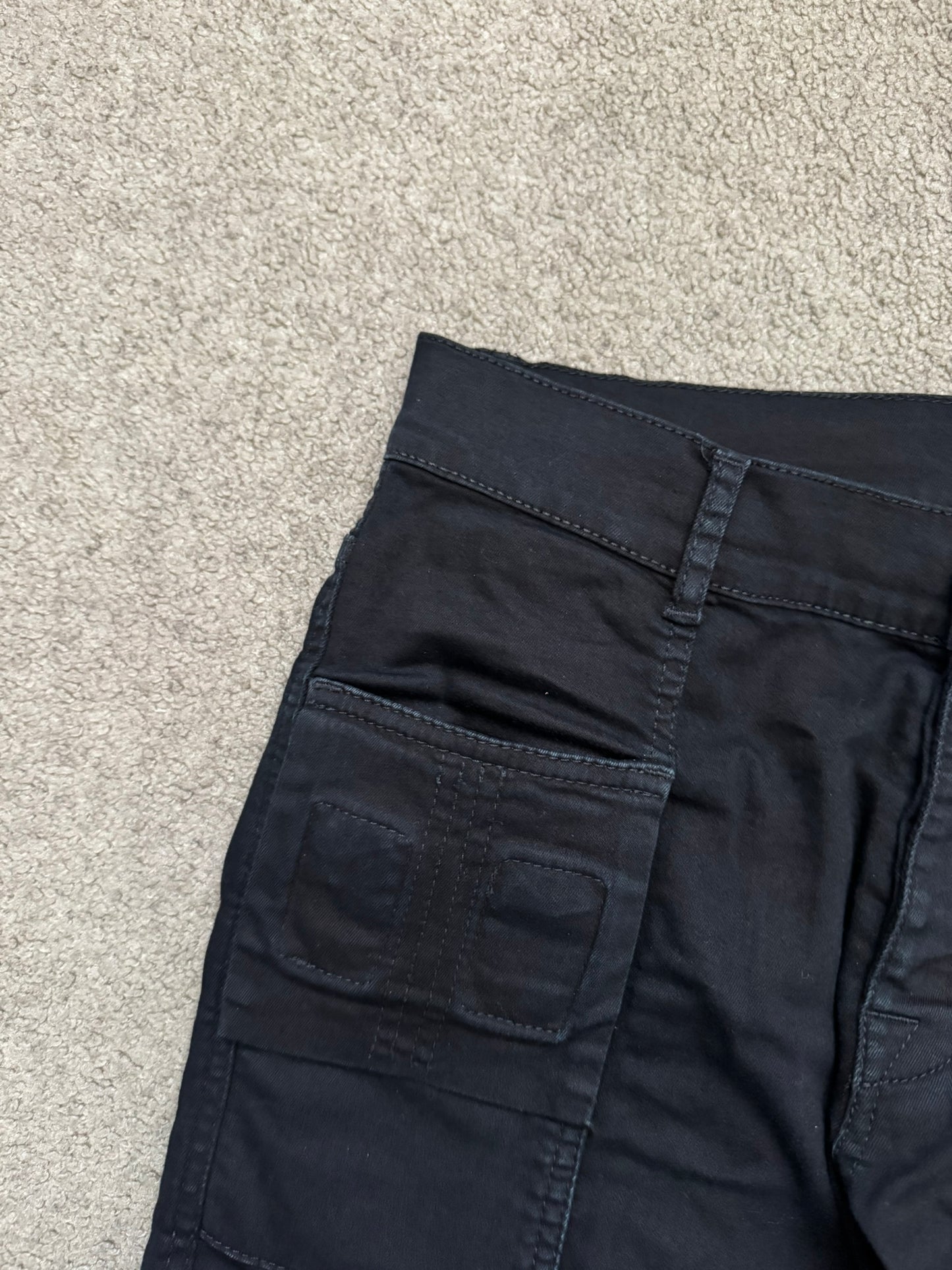 FW14 Rick Owens DRKSHDW Black Memphis Cut Biker Denim Jeans