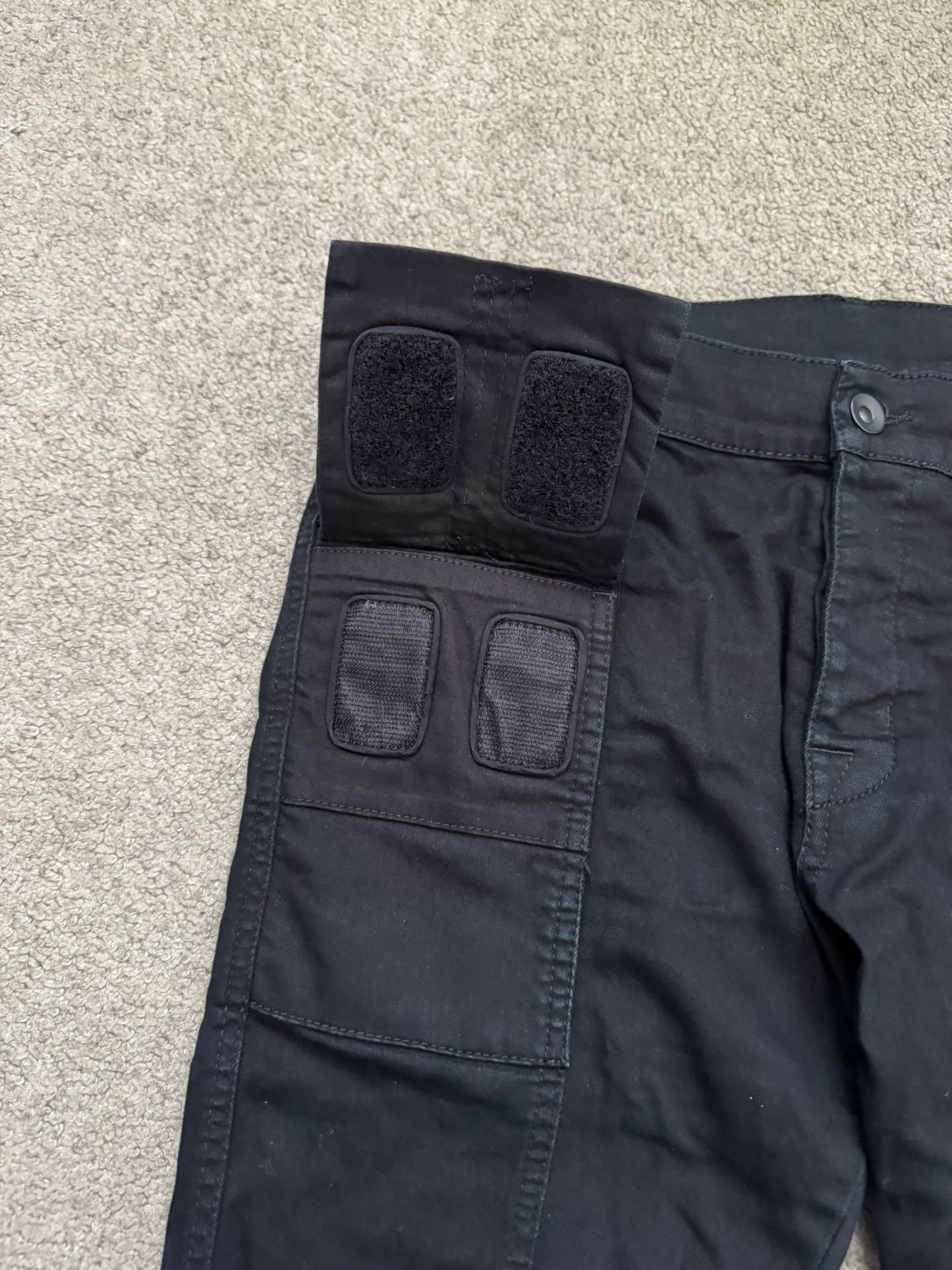 FW14 Rick Owens DRKSHDW Black Memphis Cut Biker Denim Jeans