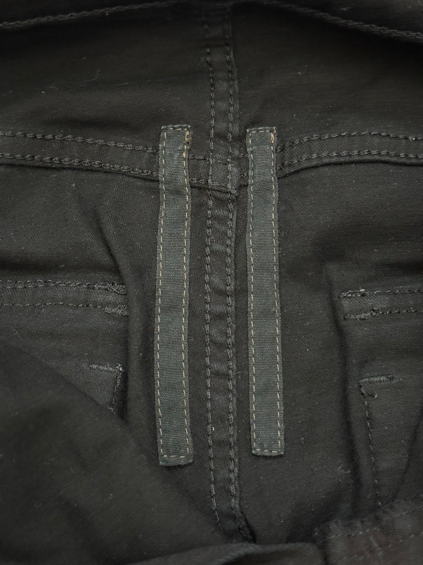 FW14 Rick Owens DRKSHDW Black Memphis Cut Biker Denim Jeans