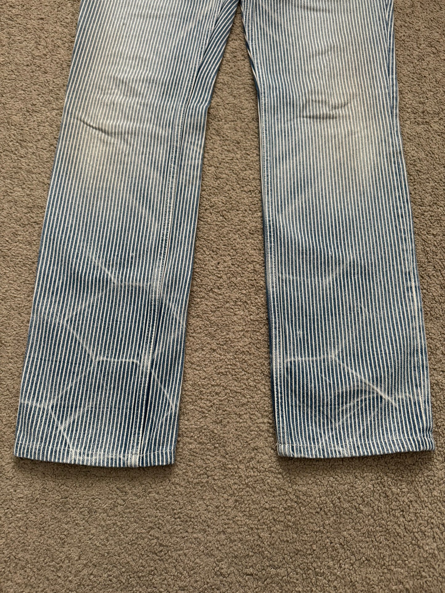 SS08 Number (N)ine Mudwash Hickory Striped Denim Jeans