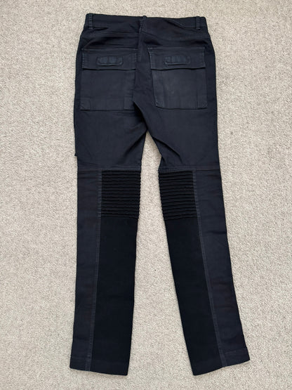 FW14 Rick Owens DRKSHDW Black Memphis Cut Biker Denim Jeans