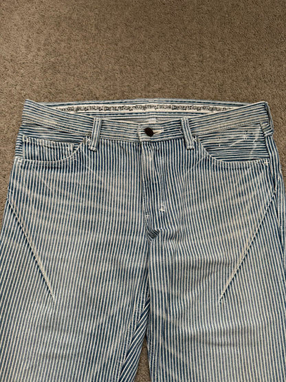 SS08 Number (N)ine Mudwash Hickory Striped Denim Jeans