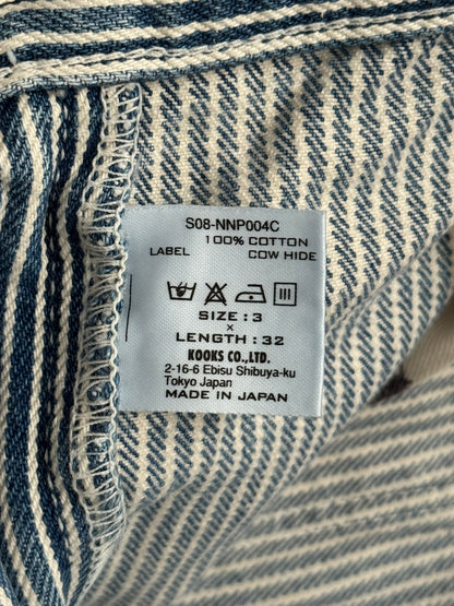 SS08 Number (N)ine Mudwash Hickory Striped Denim Jeans