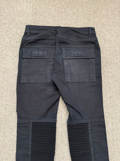 FW14 Rick Owens DRKSHDW Black Memphis Cut Biker Denim Jeans