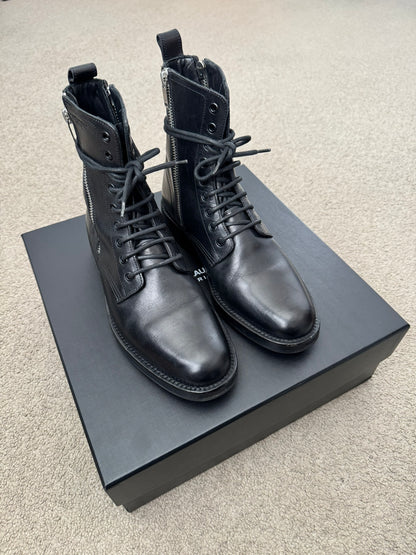 FW14 Saint Laurent by Hedi Slimane Ranger Dual Zip Combat Boots