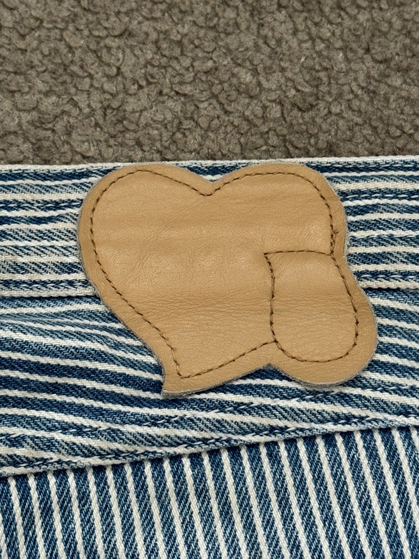 SS08 Number (N)ine Mudwash Hickory Striped Denim Jeans