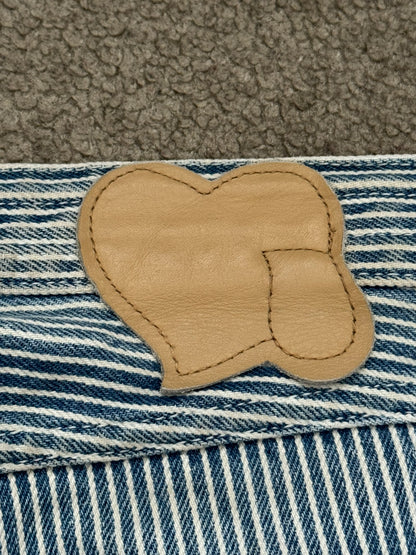 SS08 Number (N)ine Mudwash Hickory Striped Denim Jeans