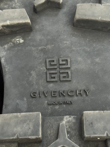 FW23 Givenchy "Timberland" Black Leather Ankle Work Boots