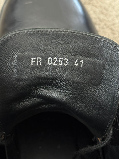 FW23 Givenchy "Timberland" Black Leather Ankle Work Boots