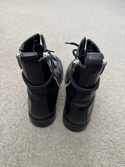 FW14 Saint Laurent by Hedi Slimane Ranger Dual Zip Combat Boots