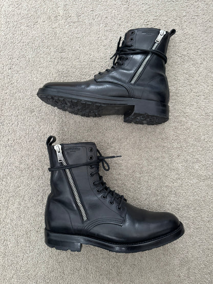 FW14 Saint Laurent by Hedi Slimane Ranger Dual Zip Combat Boots
