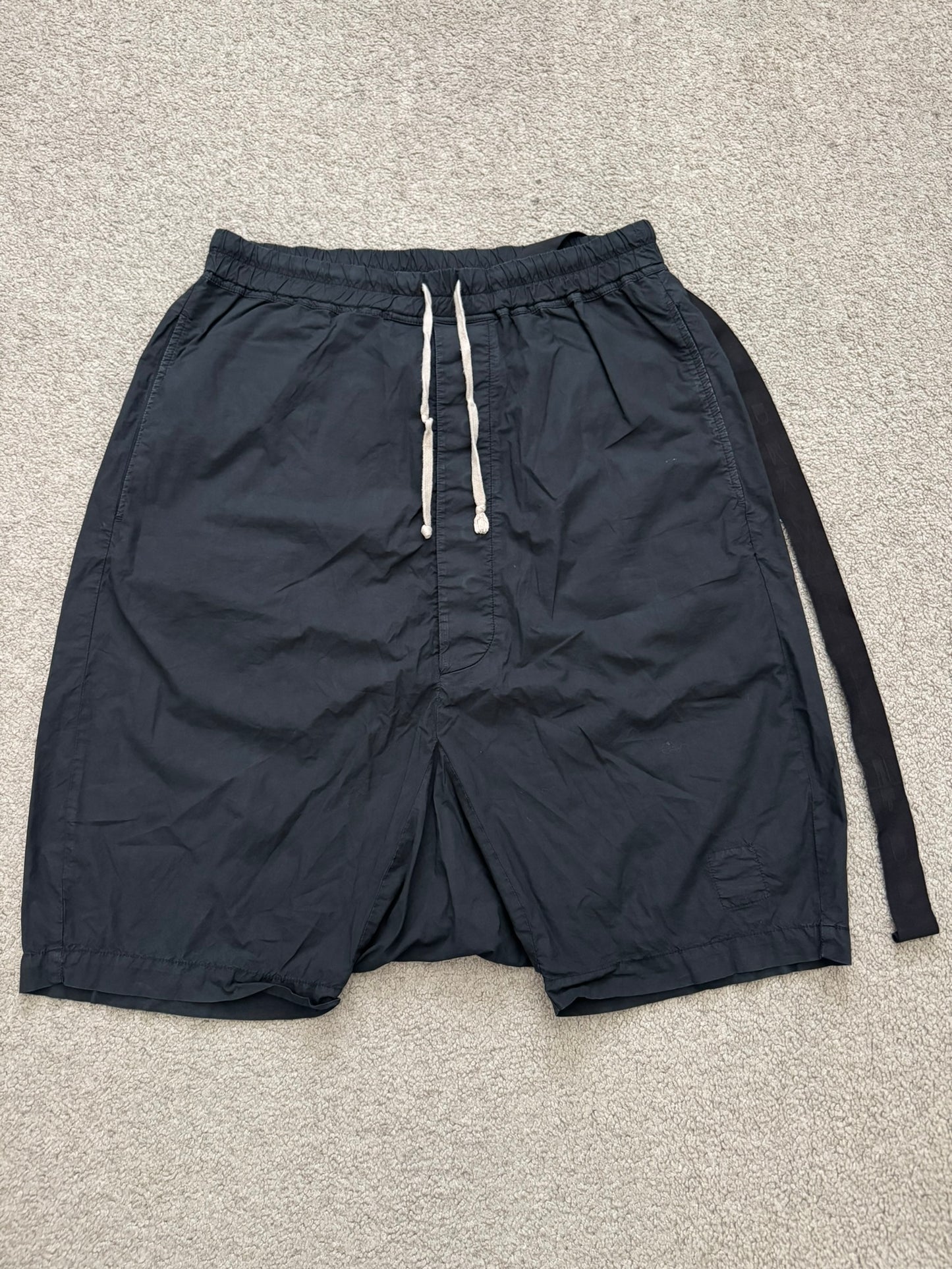SS11 Rick Owens DRKSHDW Black Cotton Poplin Pods Shorts