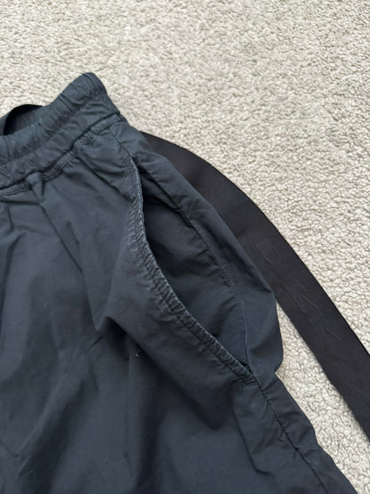 SS11 Rick Owens DRKSHDW Black Cotton Poplin Pods Shorts