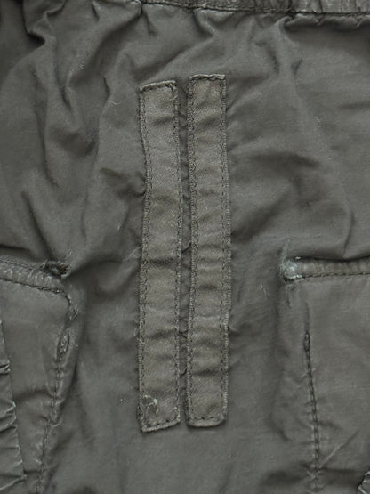 SS11 Rick Owens DRKSHDW Black Cotton Poplin Pods Shorts