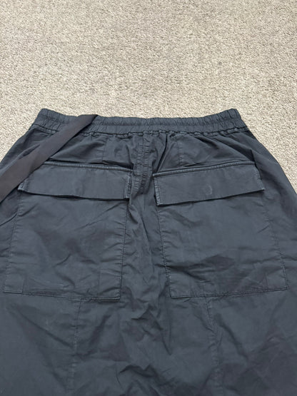 SS11 Rick Owens DRKSHDW Black Cotton Poplin Pods Shorts