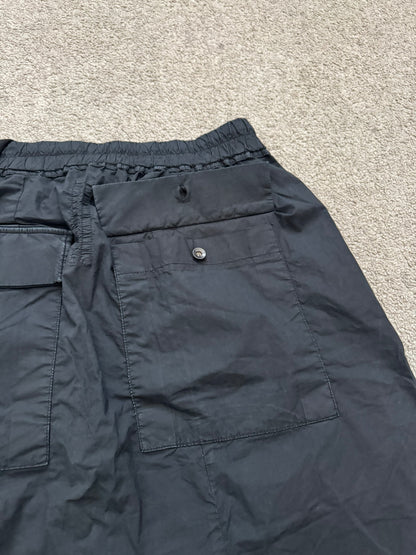 SS11 Rick Owens DRKSHDW Black Cotton Poplin Pods Shorts