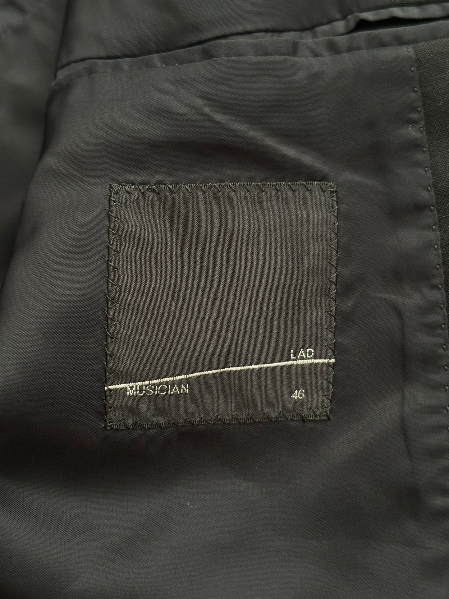 SS17 Lad Musician Black Lightweight Blazer Jacket