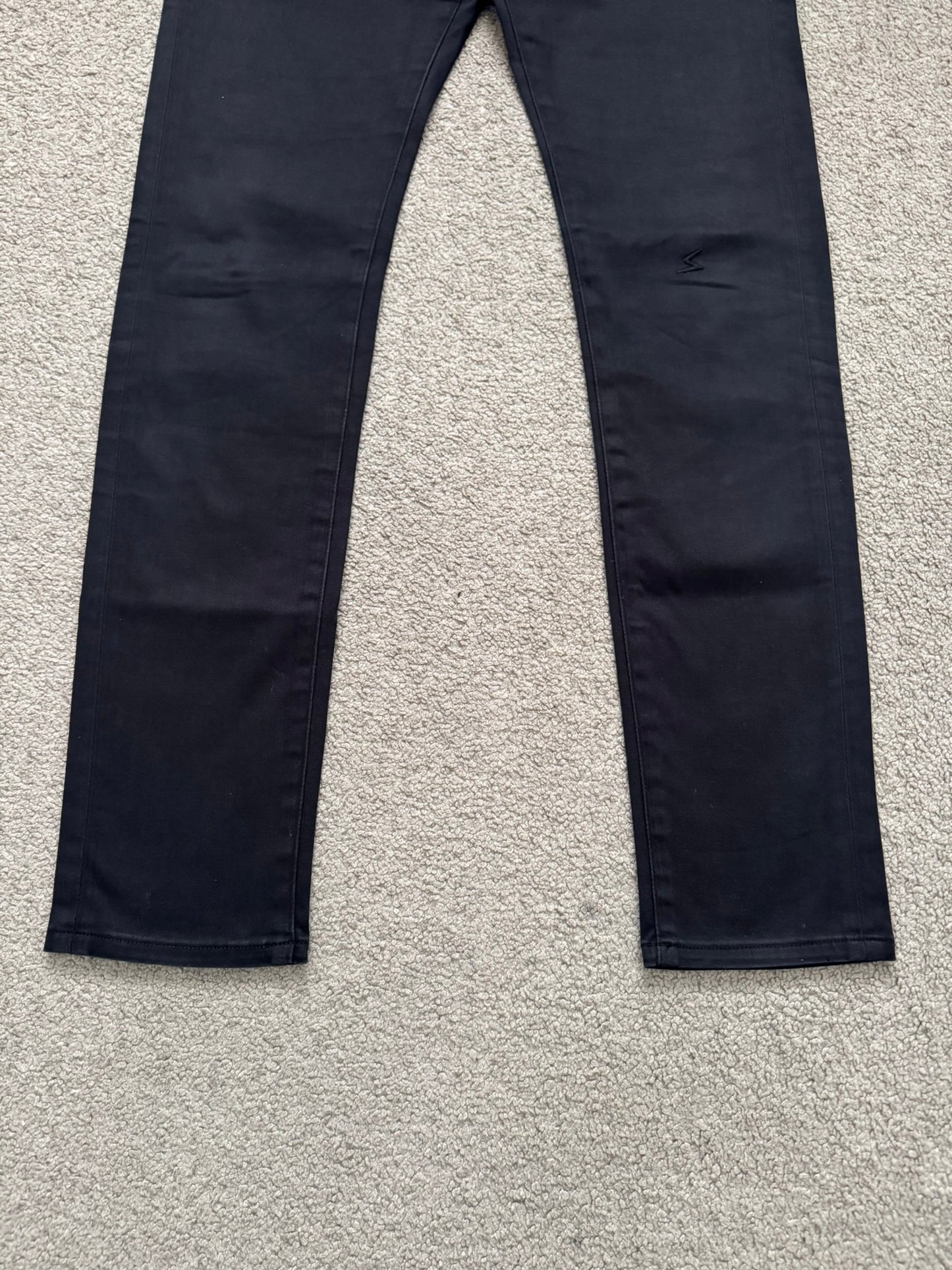 SS11 Undercover "Underman" Lightning Bolt Black Denim Jeans