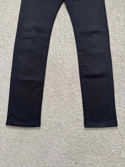 SS11 Undercover "Underman" Lightning Bolt Black Denim Jeans