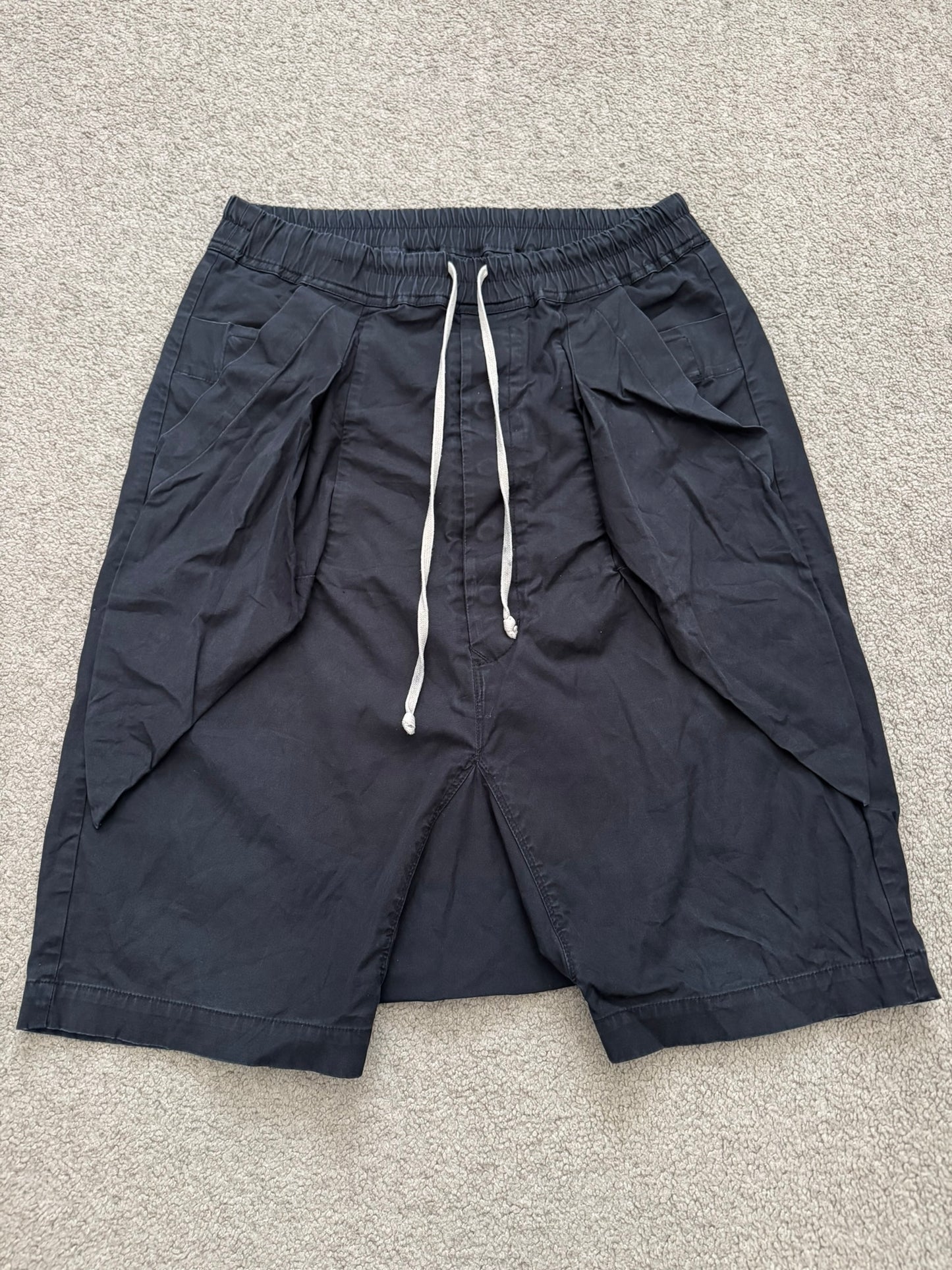 SS16 Rick Owens Mainline Black Angel/Lung Pods Shorts