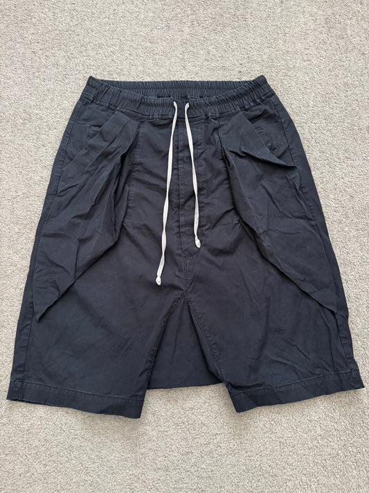SS16 Rick Owens Mainline Black Angel/Lung Pods Shorts