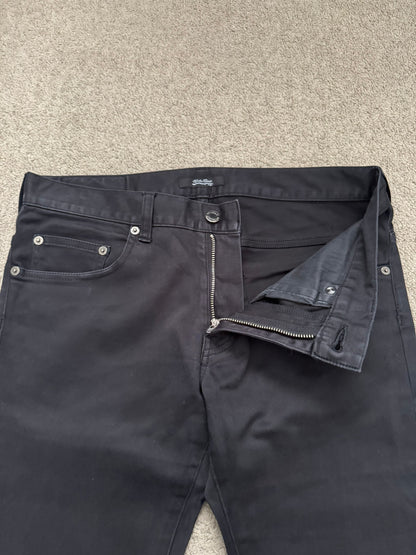 SS11 Undercover "Underman" Lightning Bolt Black Denim Jeans