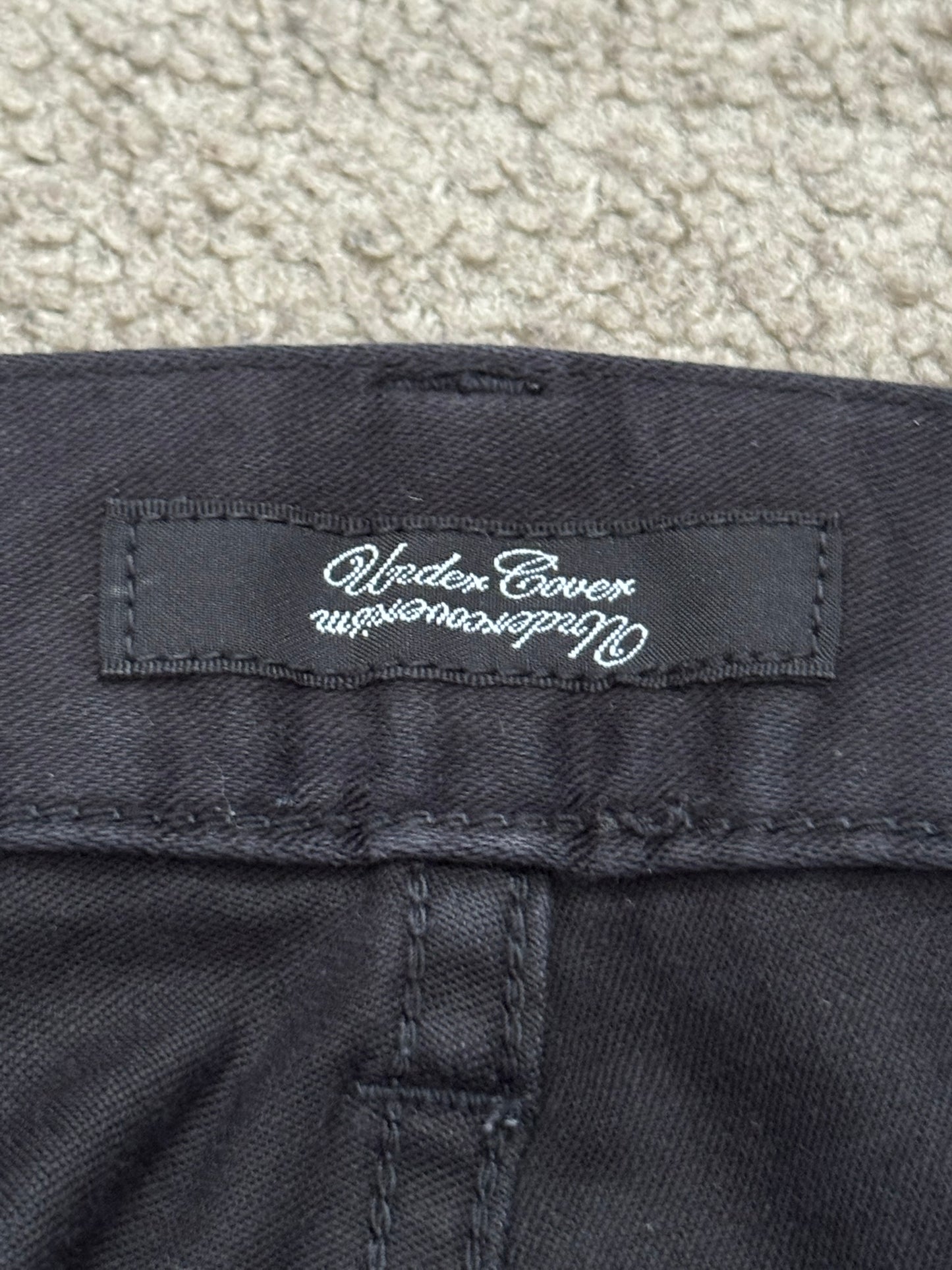 SS11 Undercover "Underman" Lightning Bolt Black Denim Jeans