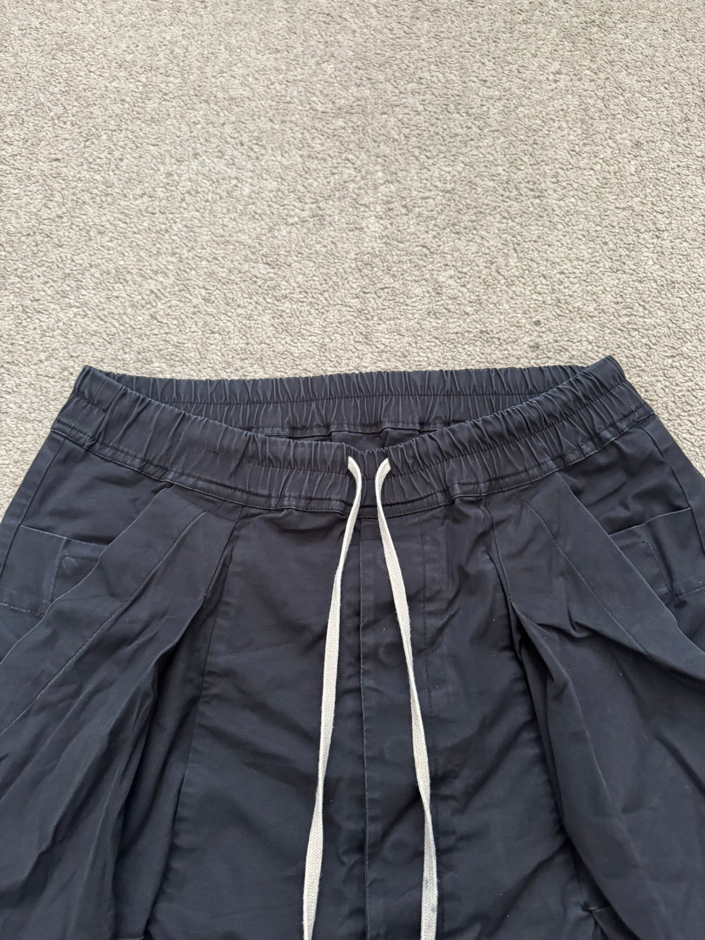 SS16 Rick Owens Mainline Black Angel/Lung Pods Shorts