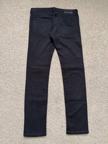 SS11 Undercover "Underman" Lightning Bolt Black Denim Jeans