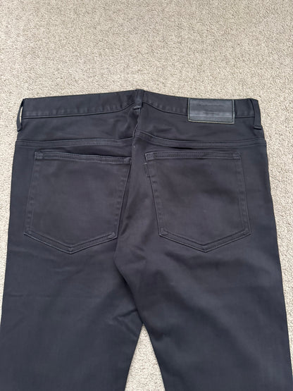 SS11 Undercover "Underman" Lightning Bolt Black Denim Jeans