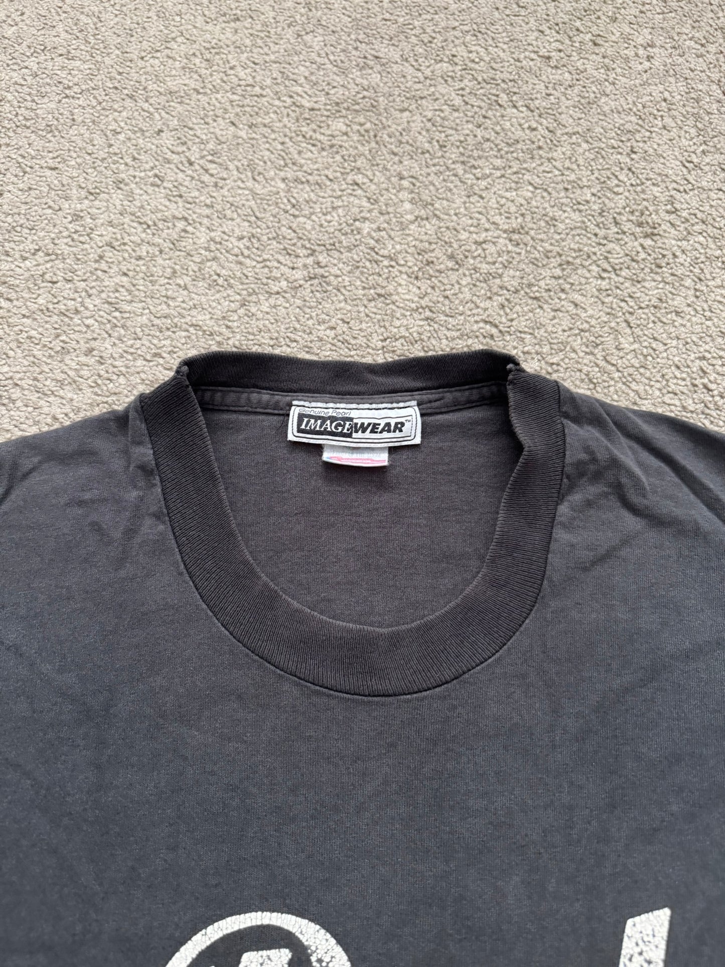 1990s Vintage Pearl Drums Distressed Thrashed T Shirt